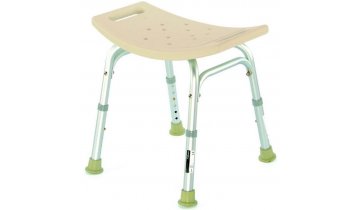 Stolička do sprchy s variabilní výškou, bez opěradla, zesílená nosnost