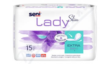 Inkontinenční vložky pro ženy - Seni Lady Slim Extra, 15 ks, 14 x 26,5cm