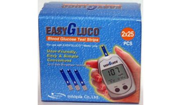 Testovací proužky do glukometru EasyGluco, 50 ks