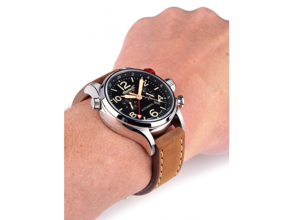Ingersoll IN3218BK Lawrence GMT Automatic 7 590 K zilkahodinkycz ZilkaHodinky.cz