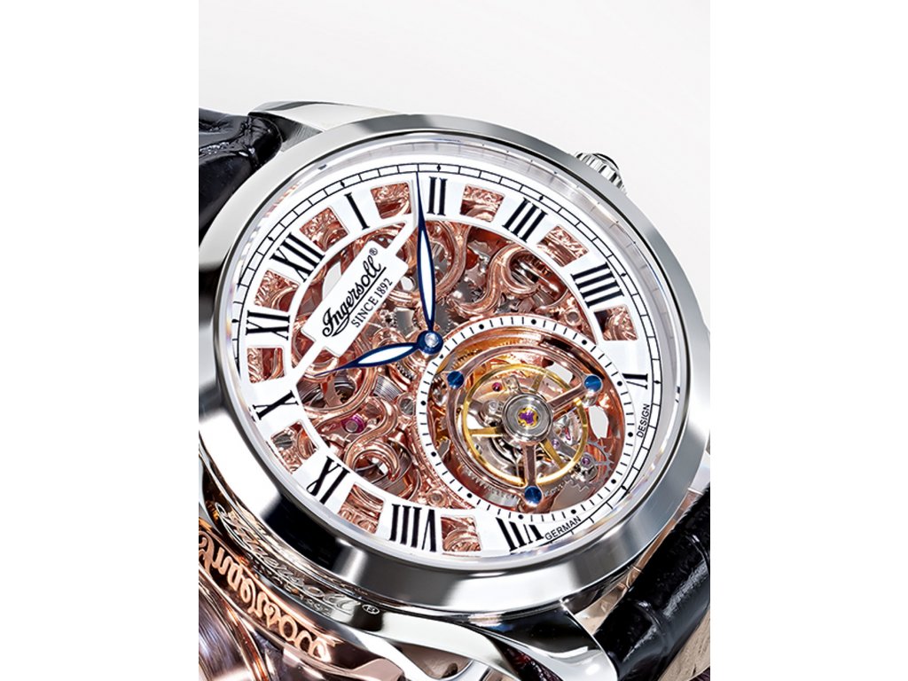 Ingersoll IN5102SRG Tourbillon Golden Spike 41 090 K zilkahodinkycz ZilkaHodinky.cz