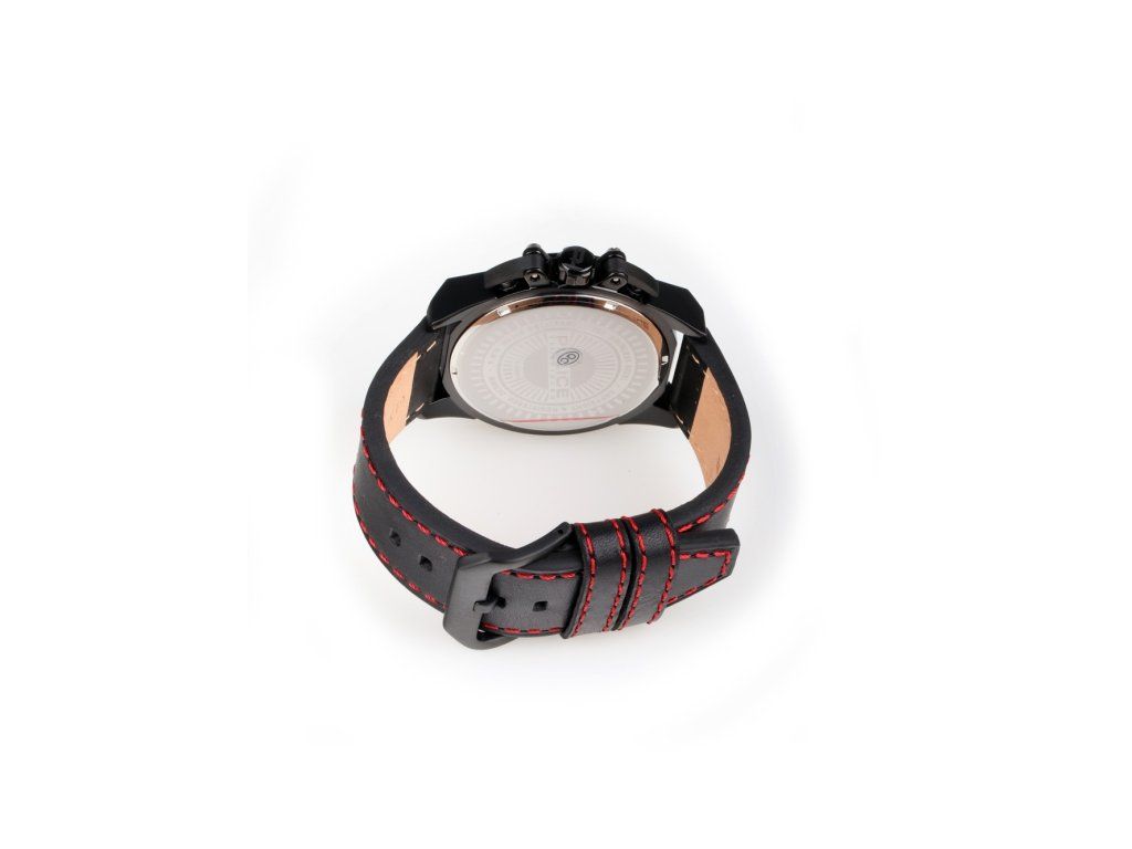 Police Orologio Uomo PL14688JSBS.04 - Cassa In Acciaio Nero, Cinturino In Pelle, Quadrante Multifunzione Con Data, 5 ATM
