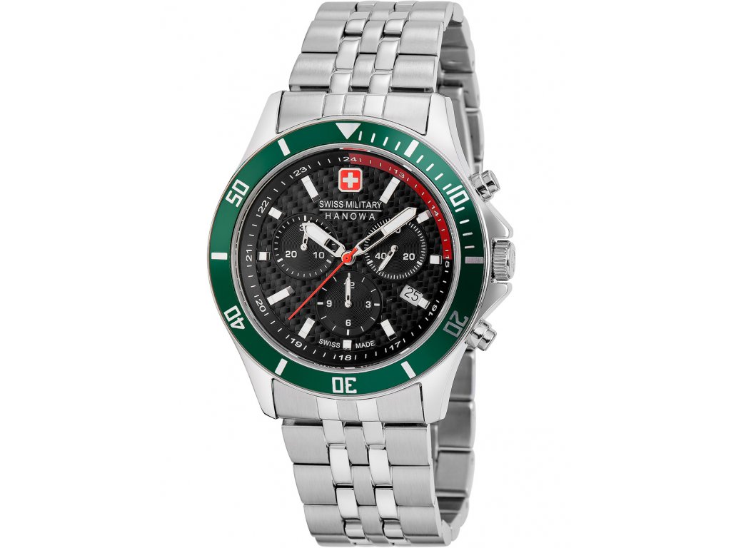 Racer Chrono Žilka Swiss Hanowa Military hodinky 06-5337.04.007.06 42 mm Flagship -