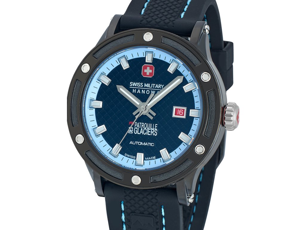 Blauwdruk Gezichtsveld Superioriteit Swiss Military Hanowa 05-4349.13.001 PDG Automatik 45mm - Žilka hodinky Blauwdruk Gezichtsveld Superioriteit Swiss Military Hanowa 05-4349.13.001 PDG Automatik 45mm - Žilka hodinky