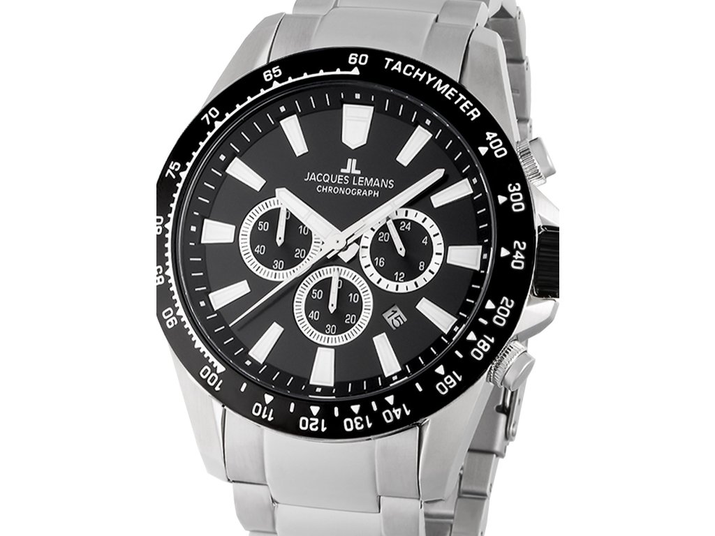 Jacques Lemans 1-2140E Liverpool Chronograph 48mm - Žilka hodinky