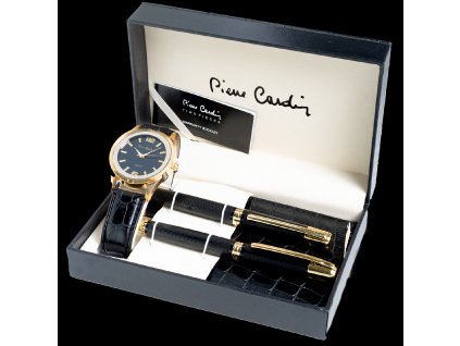 Pierre Cardin Dárkový set hodinky & peněženka & pero PCX7870EMI
