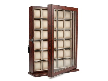 rothenschild uhrenvitrine rs 1135 30bu 30 uhren bubinga 006