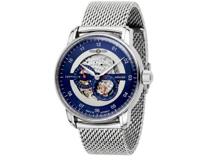 zeppelin 8664m 3 new captains line automatik herrenuhr 002