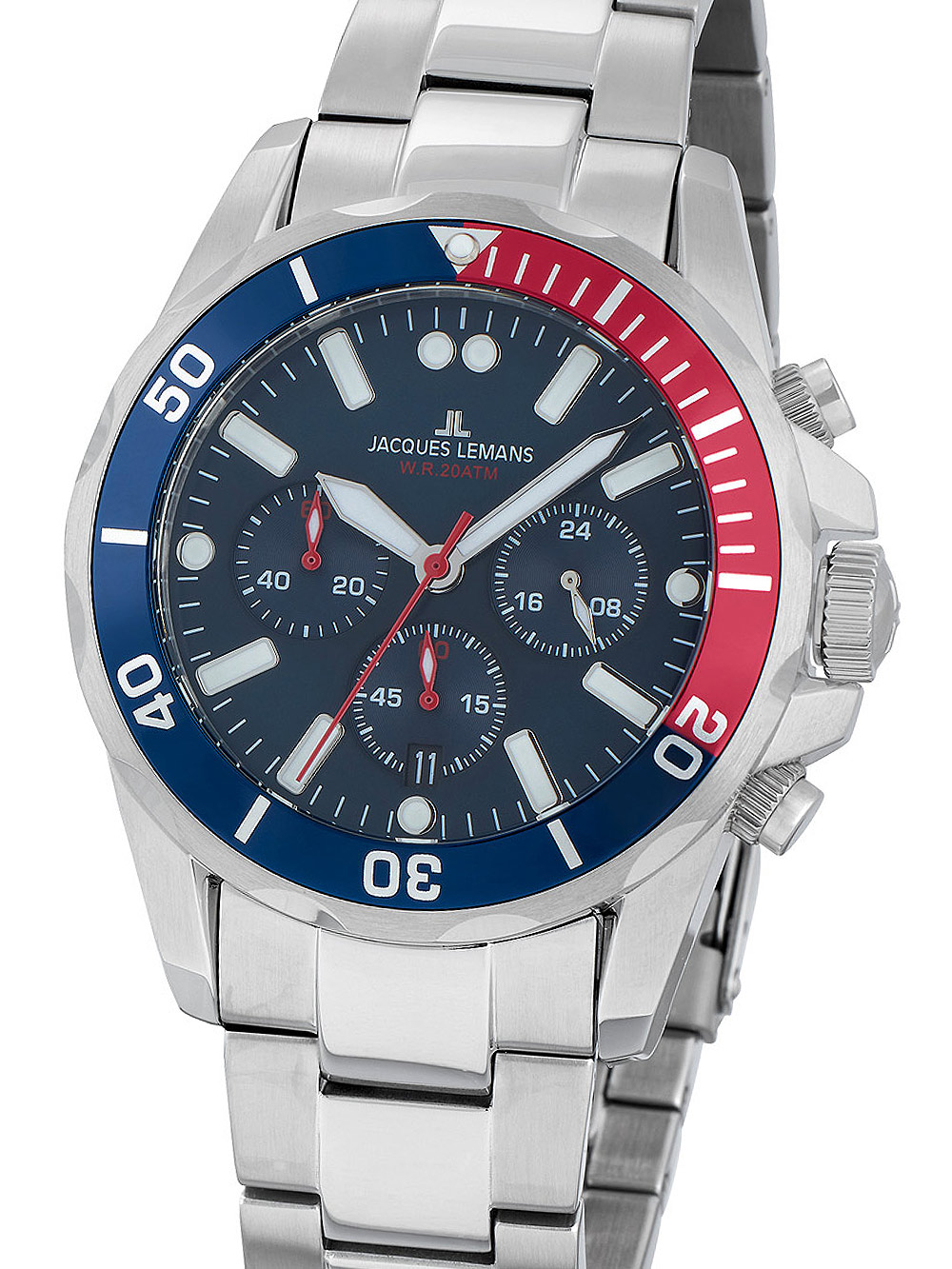 Jacques Lemans 1-2091G Liverpool Chronograph 44mm