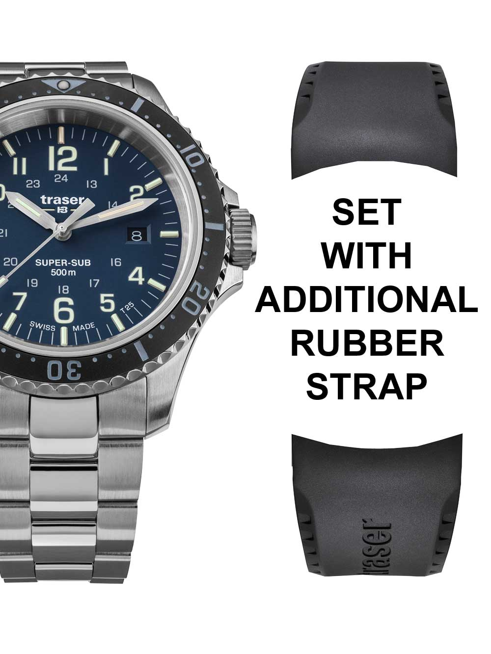 Traser 109373 P67 T25 SuperSub Set Blue 46 mm