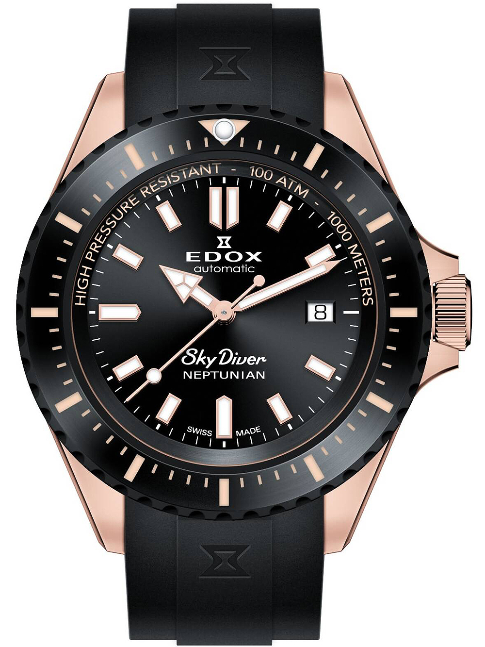 Edox 80120-37RNNCA-NIR Skydiver 44mm