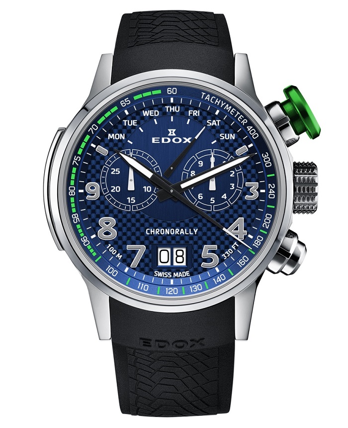 EDOX Chronorally Titanium 38001-TINV-BUV3