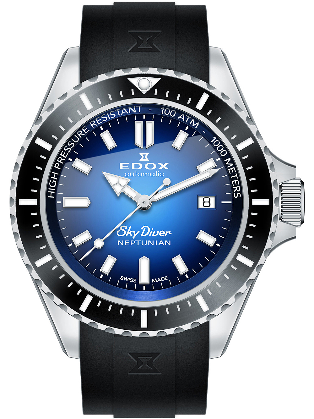 Edox 80120-3NCA-BUIDN Skydiver Automatik 44mm