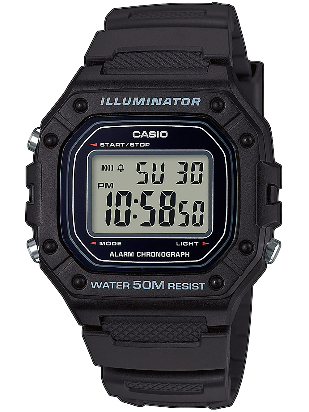 Casio W-218H-1AVEF Collection 43mm
