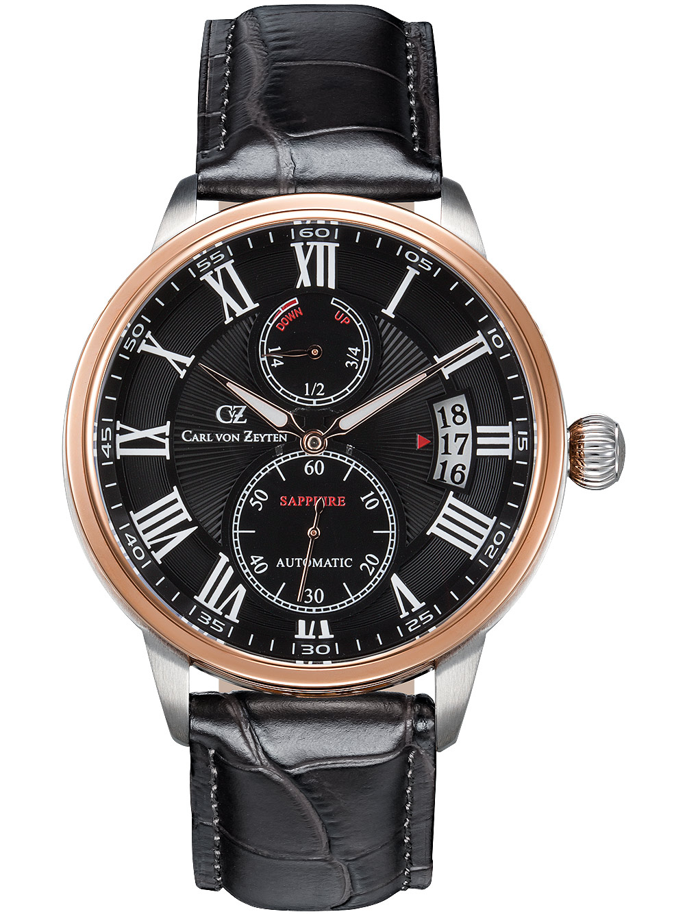 Carl von Zeyten CVZ0082BKS Münstertal automatic 46mm