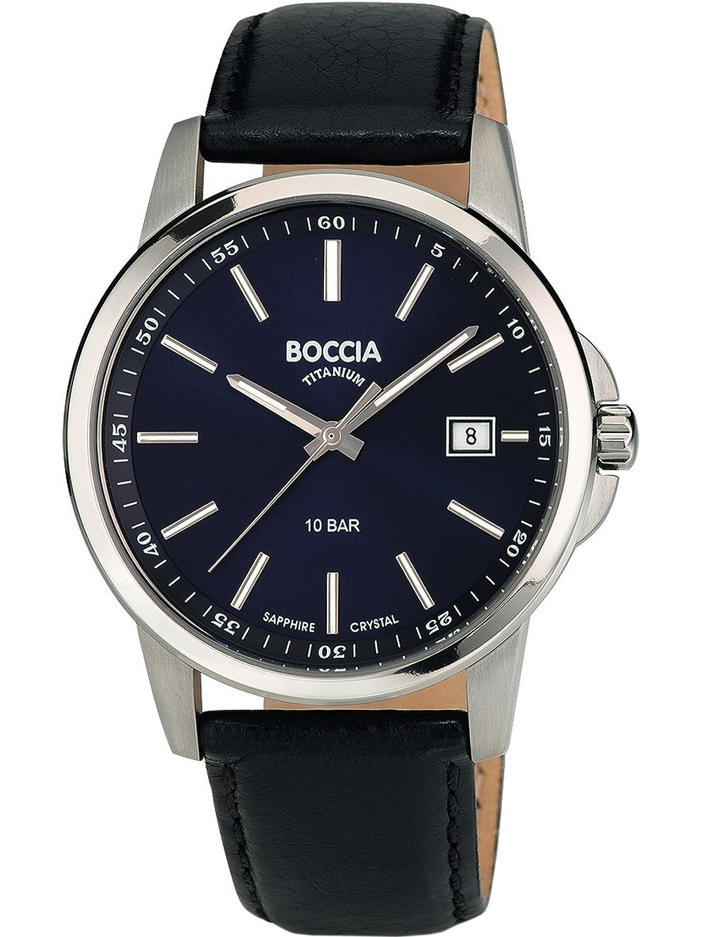 Boccia 3633-01 Mens Watch Titanium 40mm