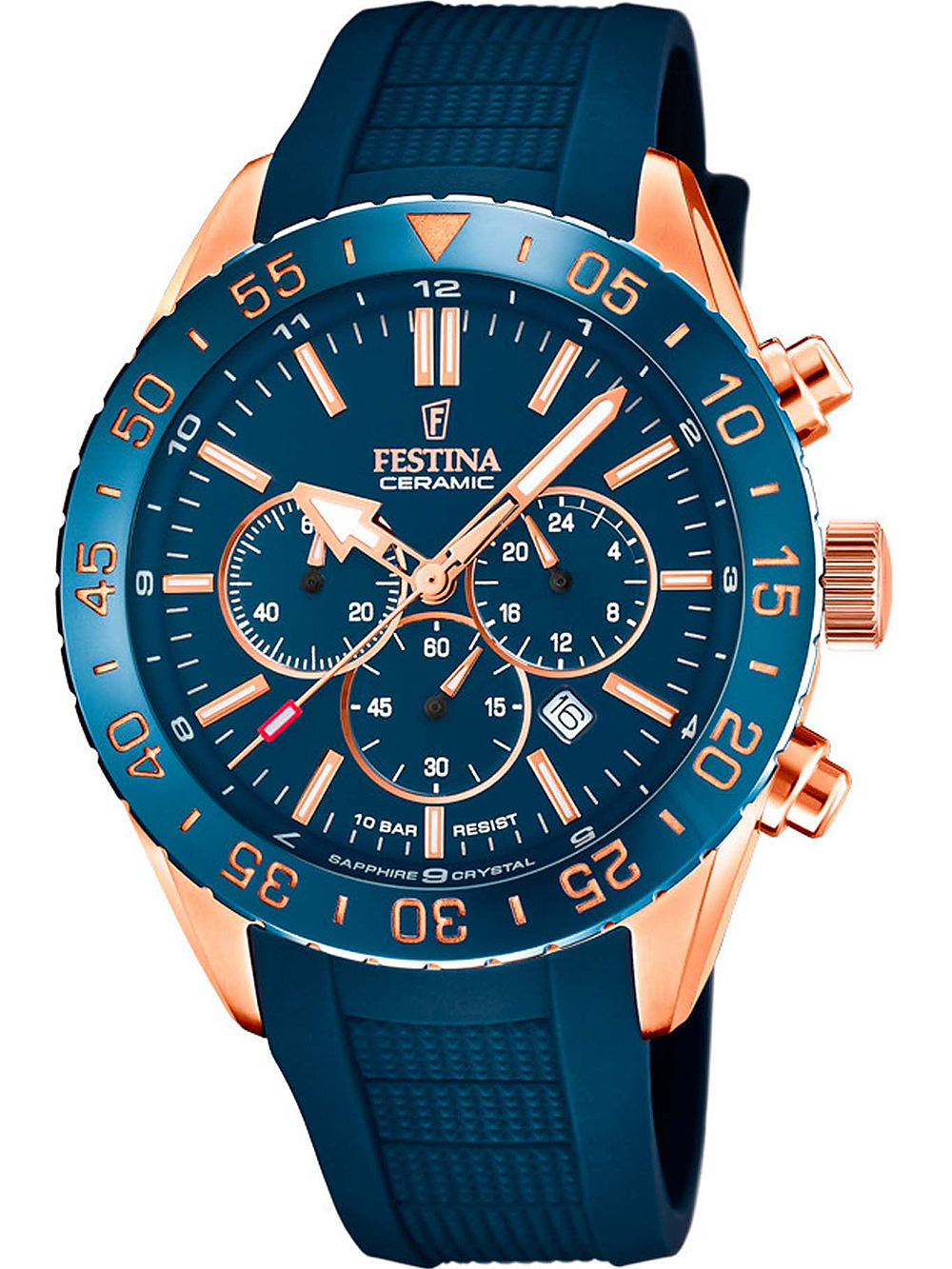 Festina F20516/1 Ceramic chronograph 44mm