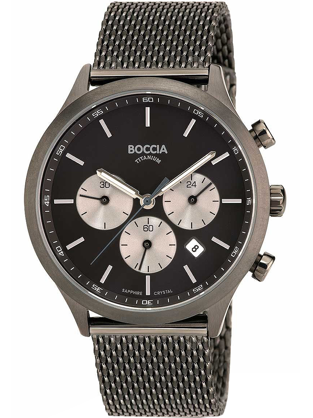 Boccia 3750-06 Men`s Watch Chronograph Titanium 41mm