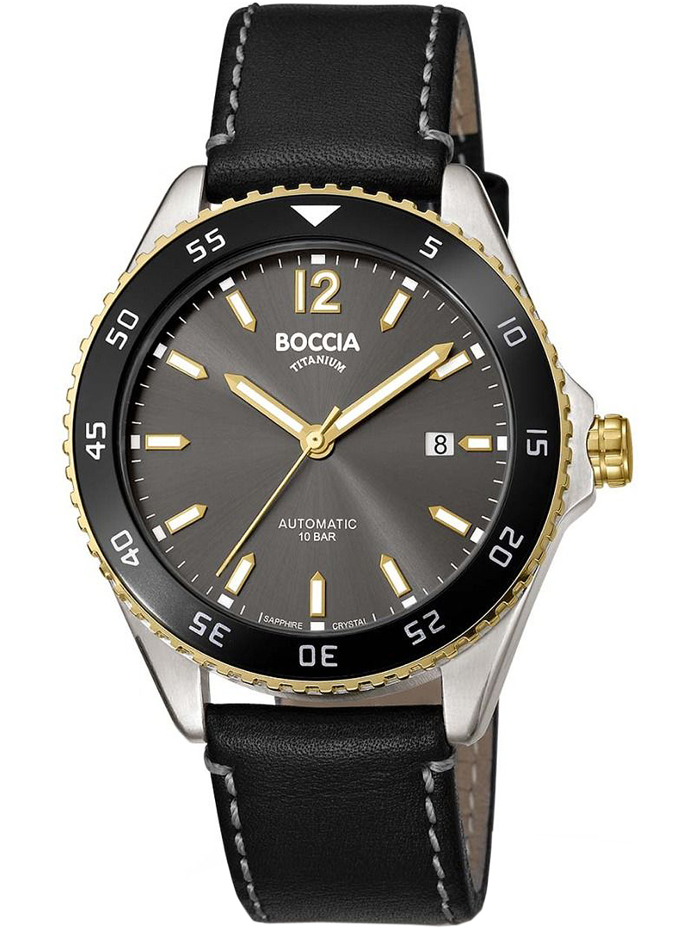 Boccia 3653-03 Men`s Watch Automatic Titanium 43mm