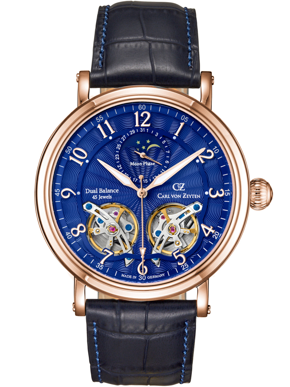Carl von Zeyten CVZ0054RBLS Murg Automatic Black Forest 46mm
