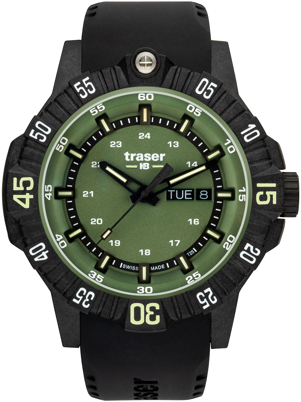Traser 110727 P99 Q Tactical Green 46mm