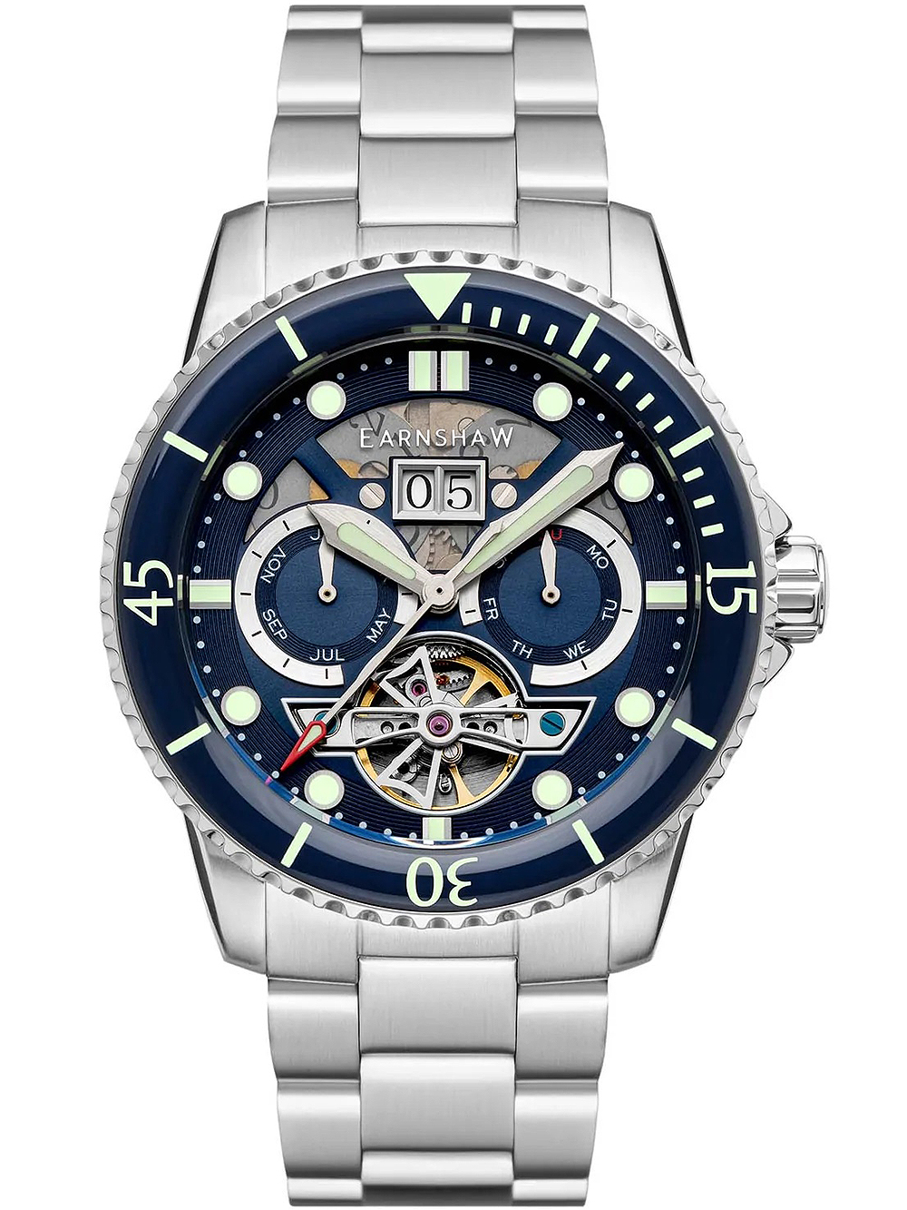 Thomas Earnshaw ES-8174-22 Duncan Grand Date Open Heart