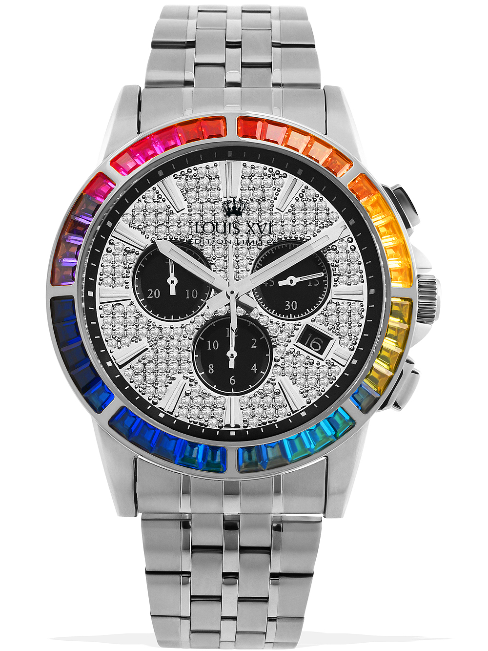 Louis XVI LXVI1121 Majeste Iced Out Chronograph 43mm