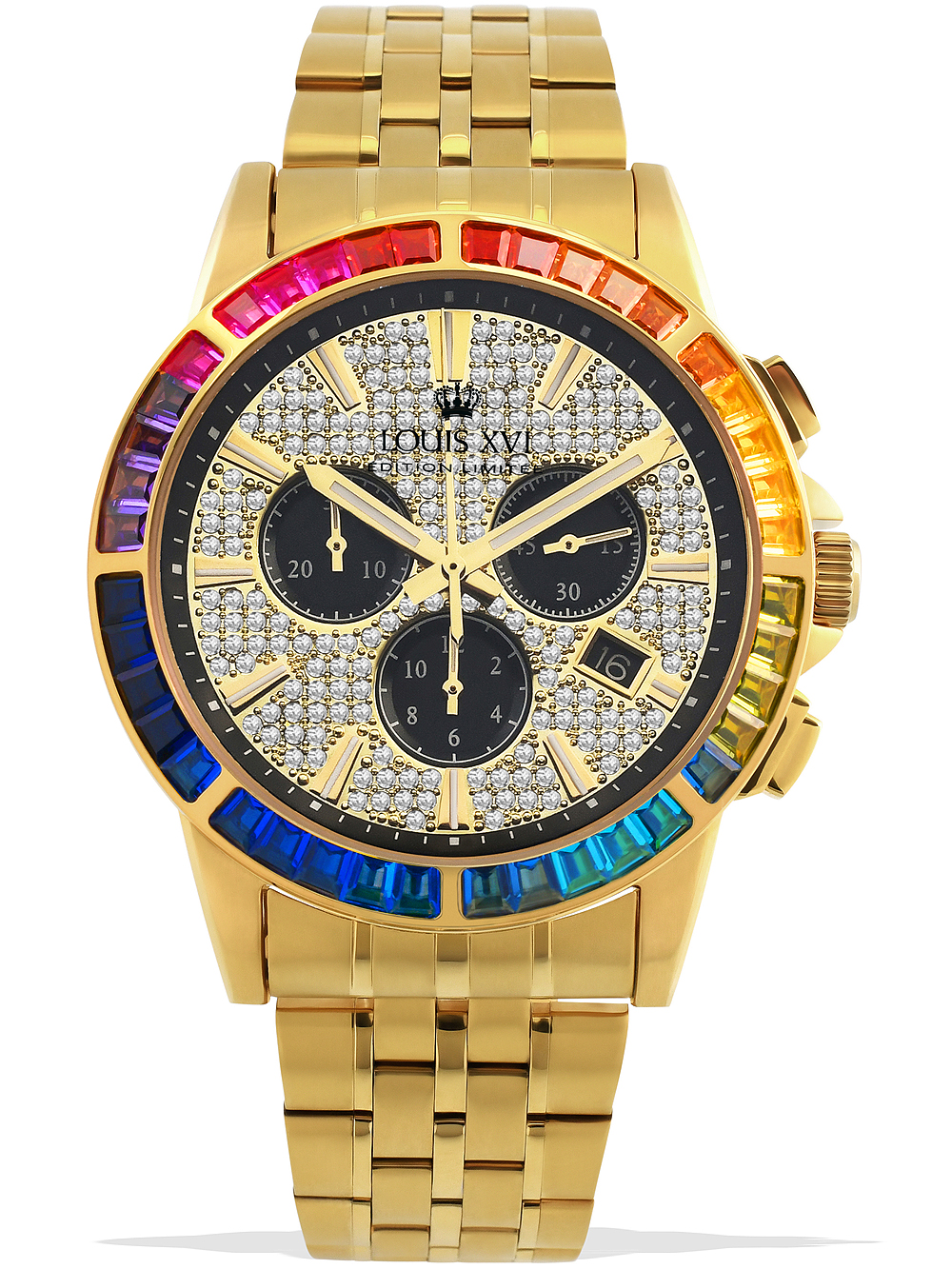 Louis XVI LXVI1120 Majeste Iced Out Chronograph 43mm