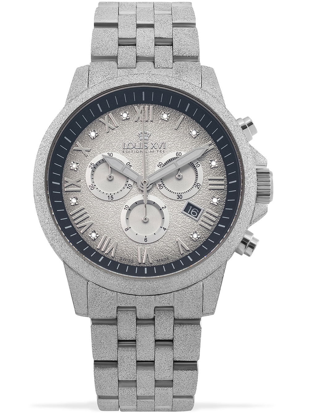 Louis XVI LXVI1081 Aramis Frosted Chronograph 43mm