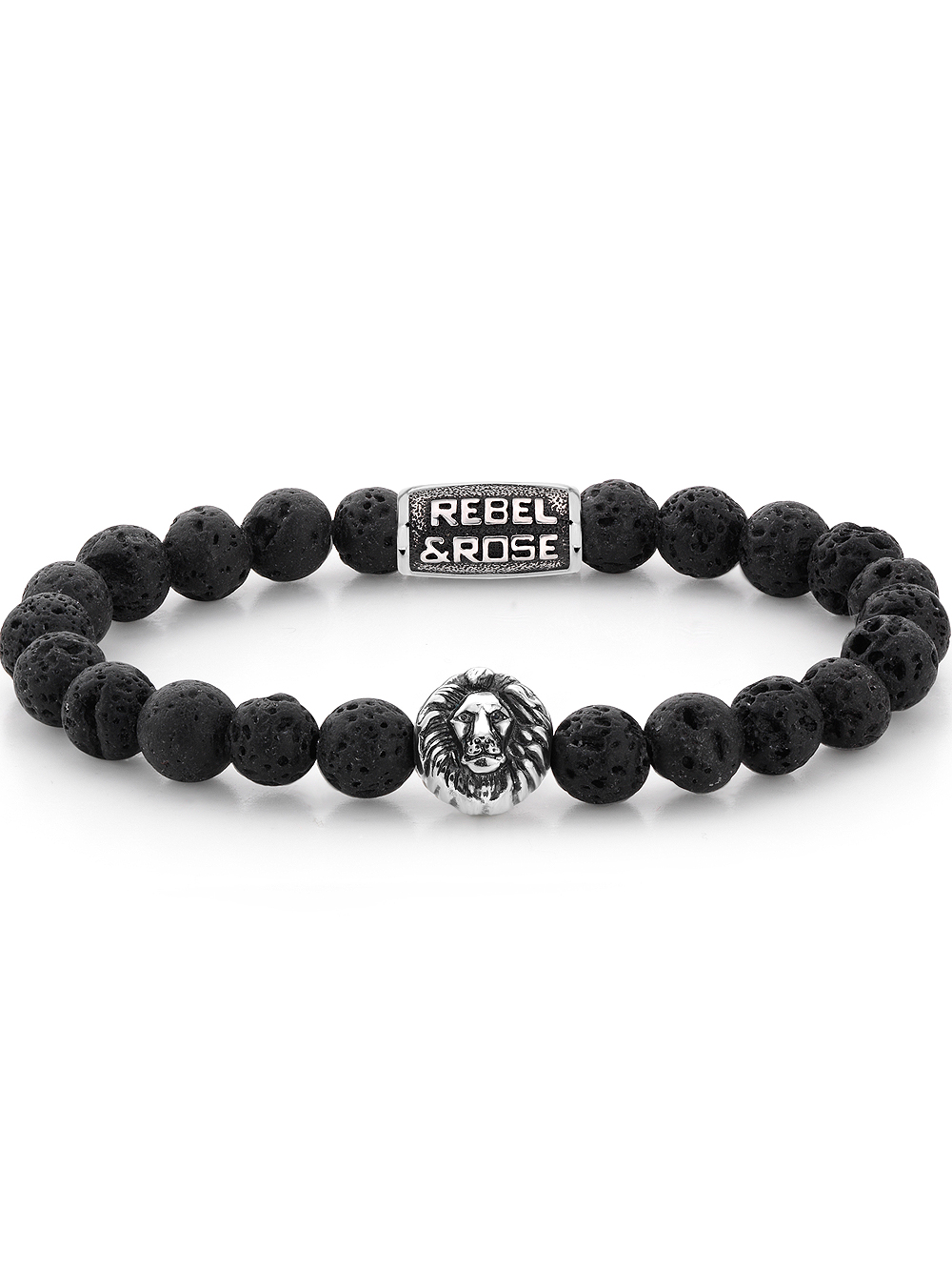 Rebel & Rose RR-8L021-S-L+ Mens náramek - Black Moon