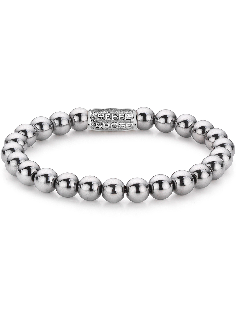 Rebel & Rose RR-8DV01-S-M Mens náramek - Silver Shine