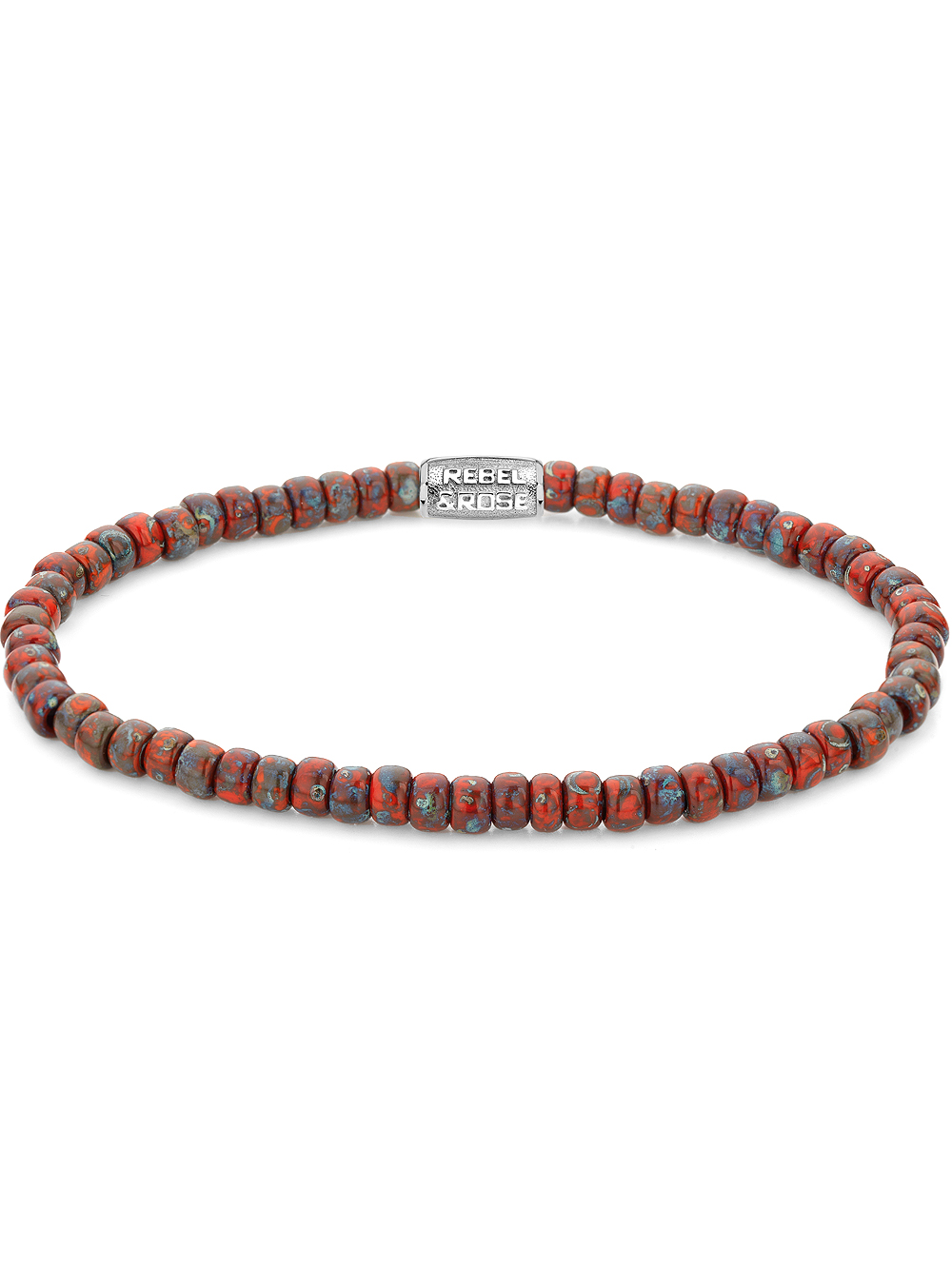 Rebel & Rose RR-40117-S-S Ladies náramek - Glass Rocks Red Jazz