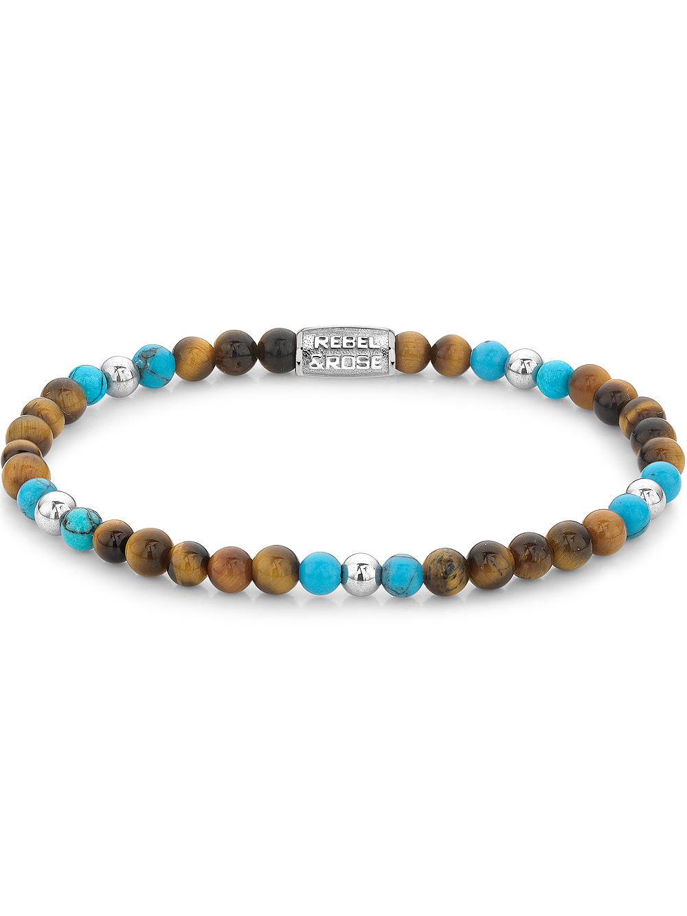 Rebel & Rose RR-40109-S-S Ladies náramek - Mix Tiger Turquoise
