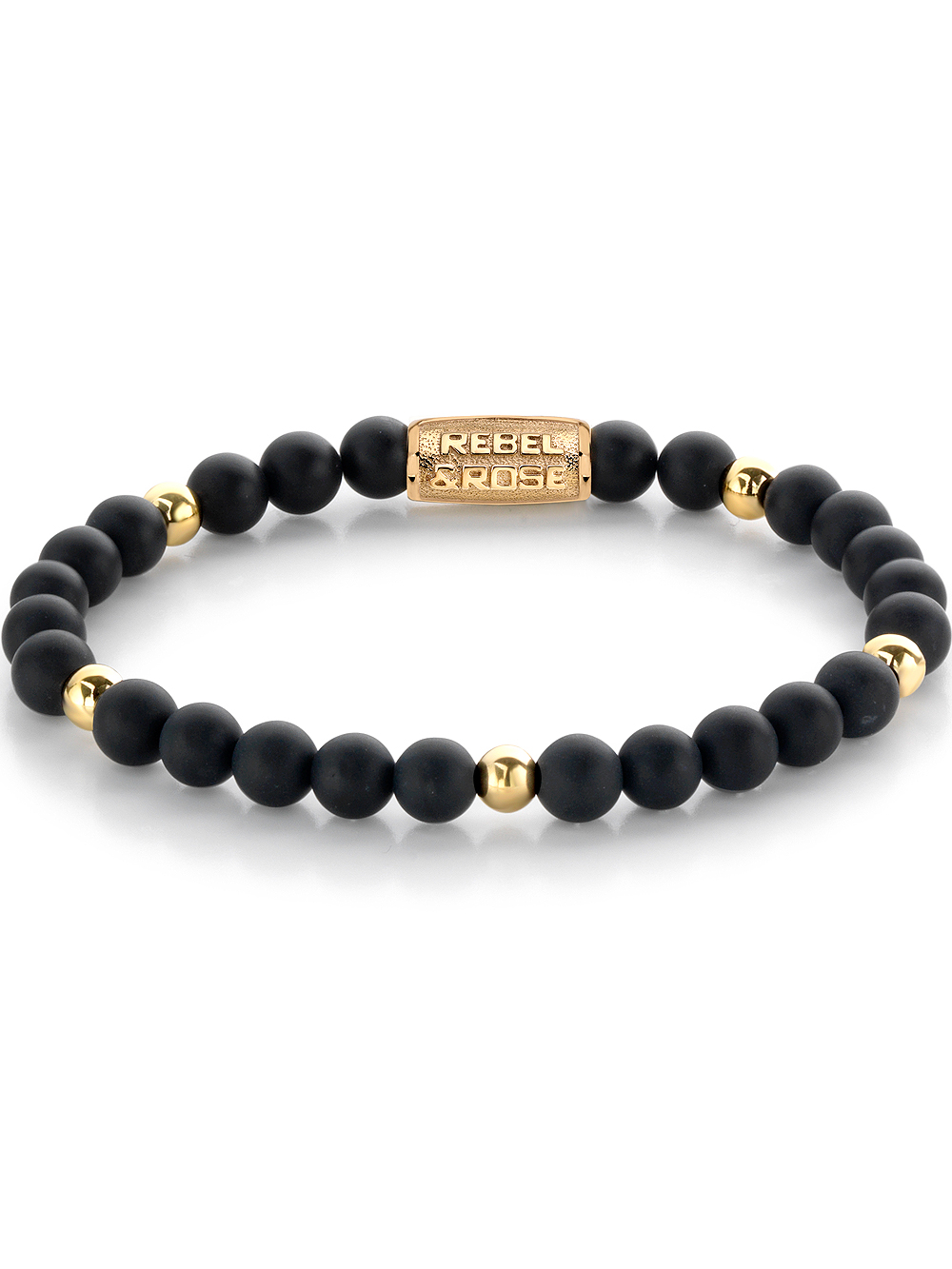 Rebel & Rose RR-60078-G-S Unisex náramek - Matt Black Madonna