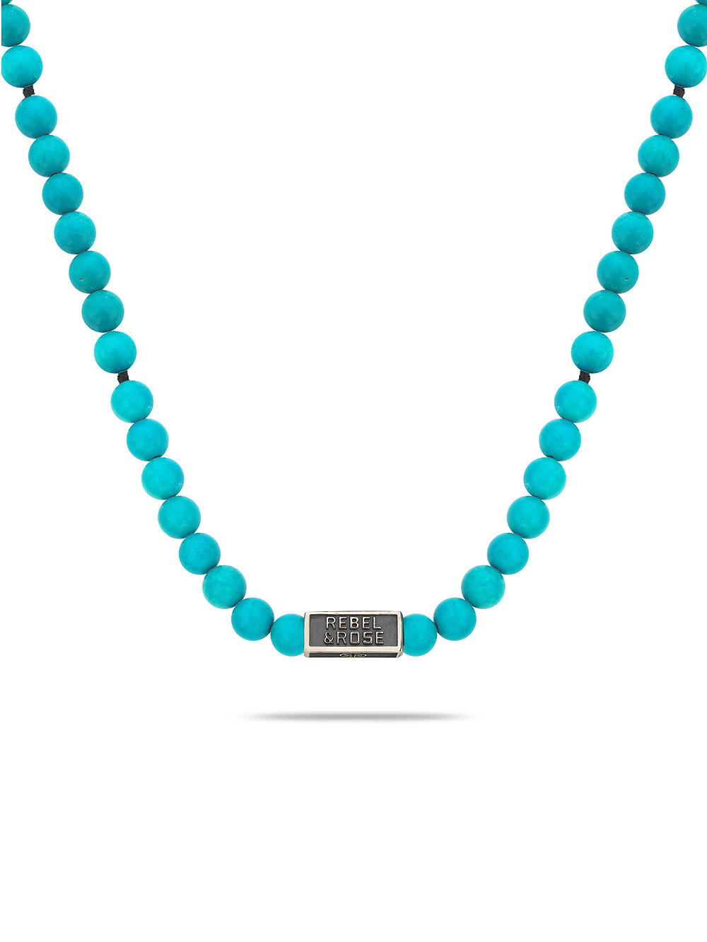 Rebel & Rose NL034-S-70 Mens Necklace - Turquoise Delight