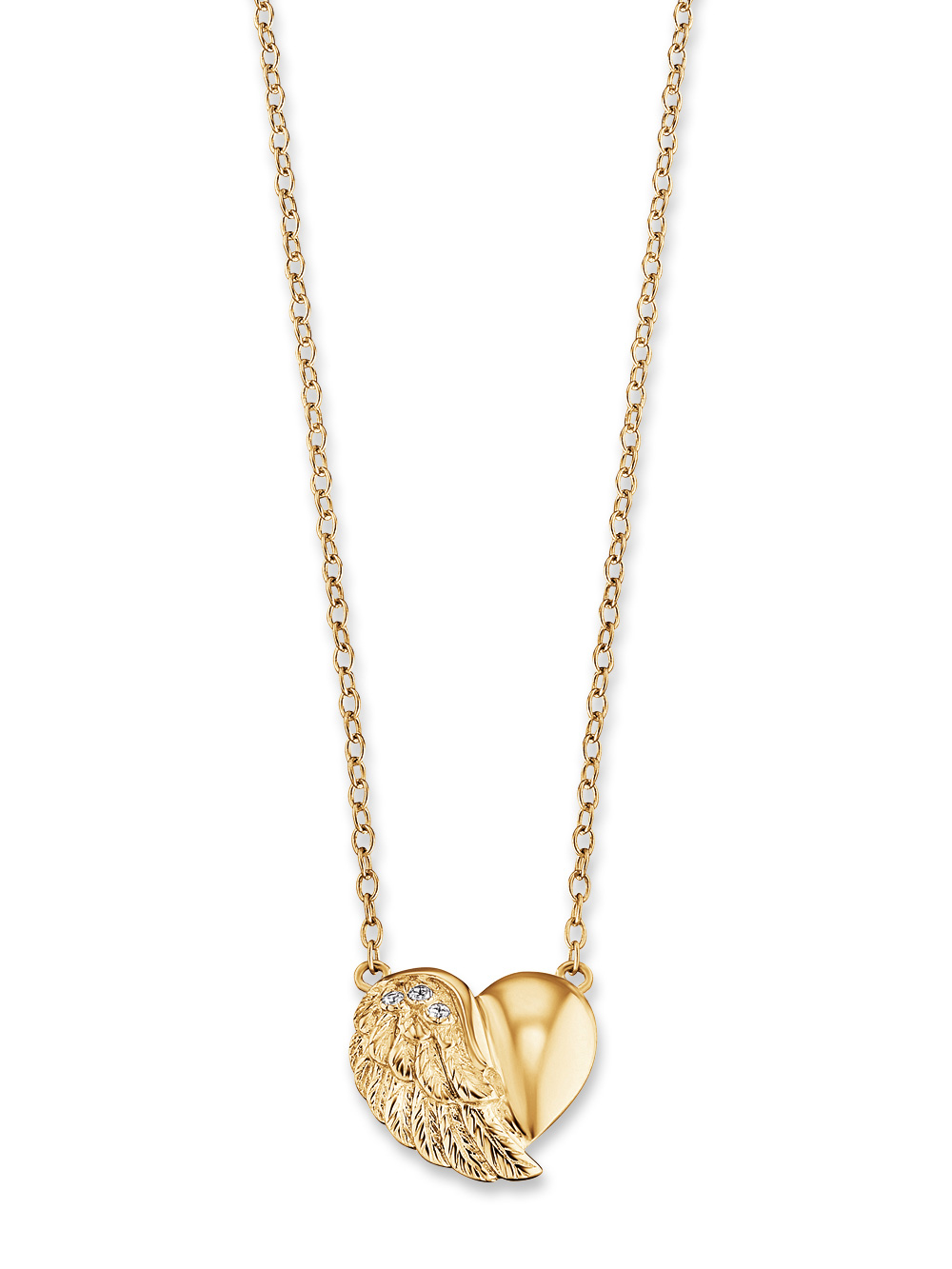 Engelsrufer ERN-LILHEARTWING-G Ladies Necklace - Heart Wing