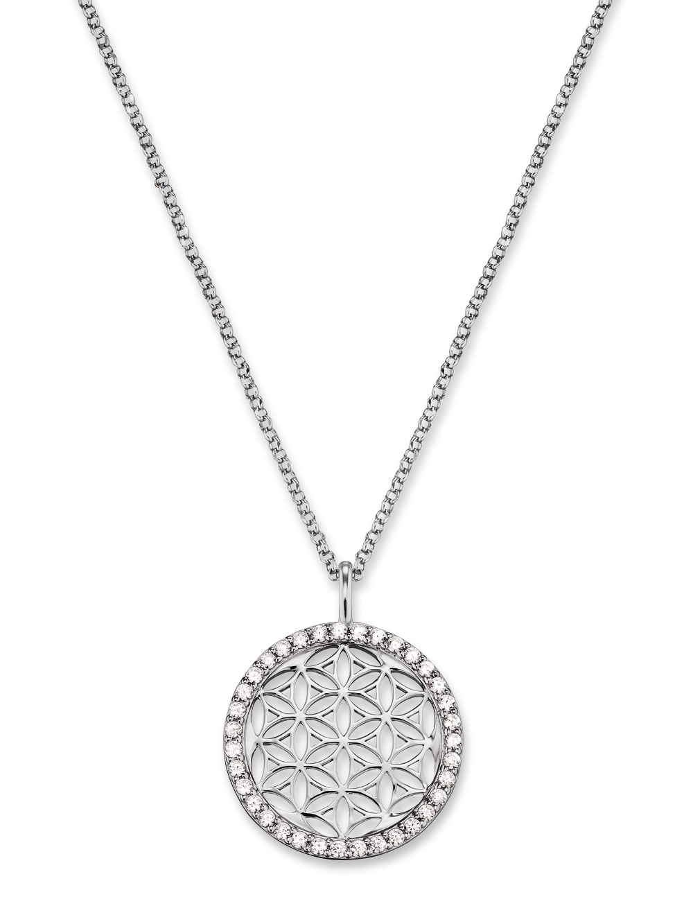 Engelsrufer ERN-LILLIFL-ZI Ladies Necklace - Flower of Life