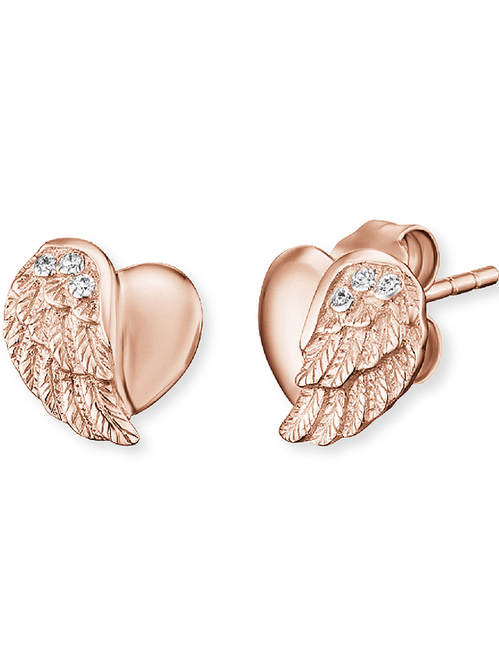 Engelsrufer ERE-LILHEARTWING-STR Earrings - Wings of the heart