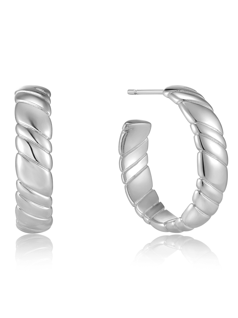 Ania Haie E038-03H Creoles - Smooth Twist