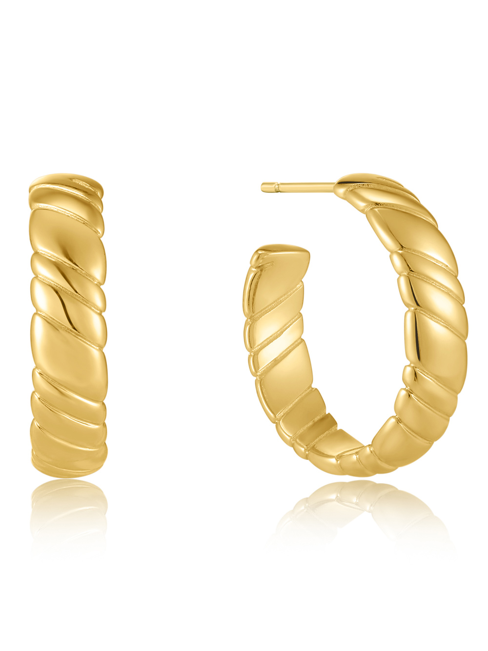 Ania Haie E038-03G Creoles - Smooth Twist