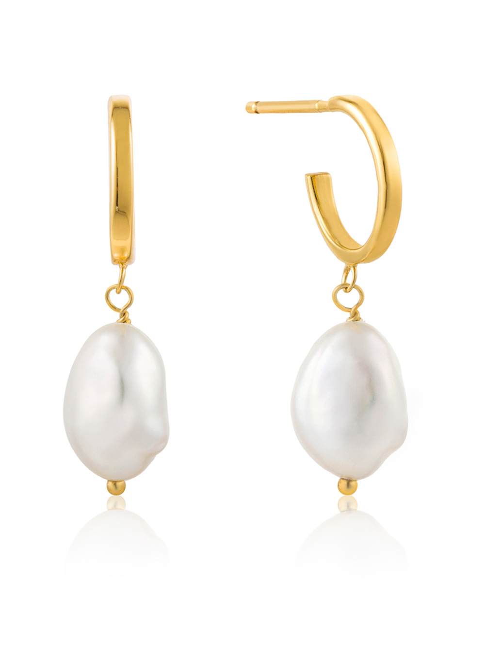 Ania Haie E019-02G Creoles - Pearl of Wisdom