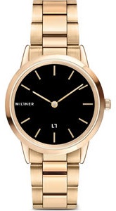 Hodinky MILLNER model CHELSEA S GOLD BLACK 8425402508107