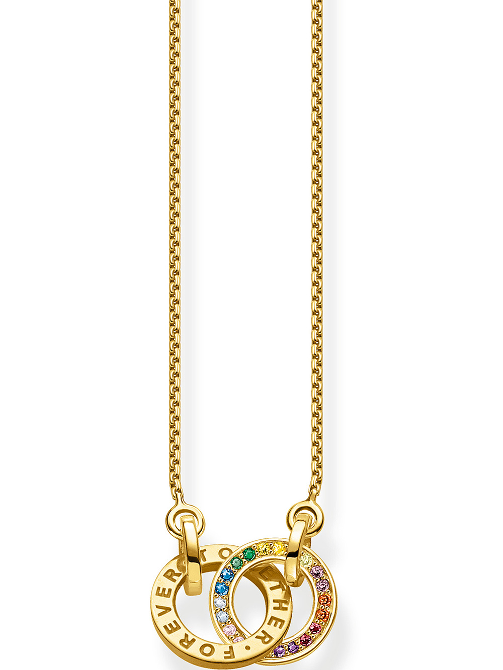 Thomas Sabo KE1488-996-7 Ladies Necklace - Together Rainbow