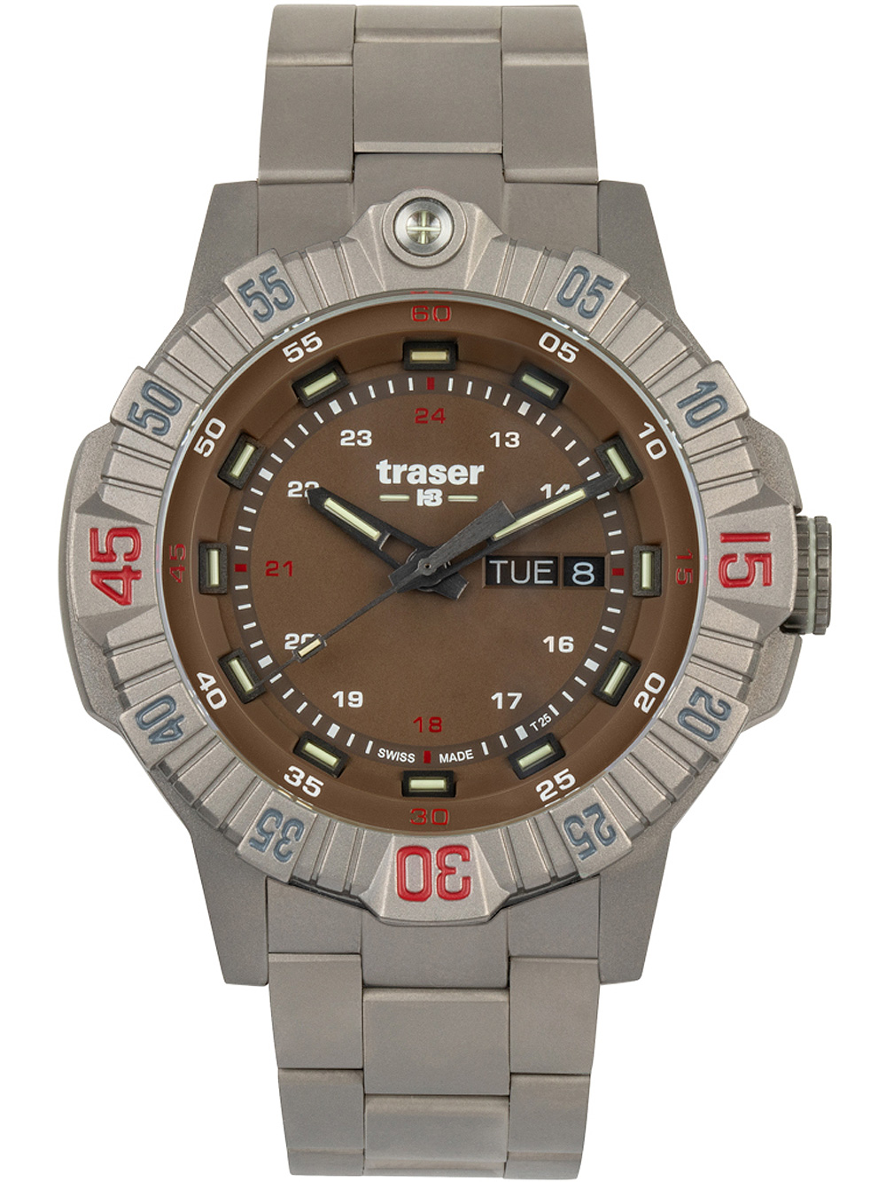 Traser 110668 Tactical Brown Titan 46mm