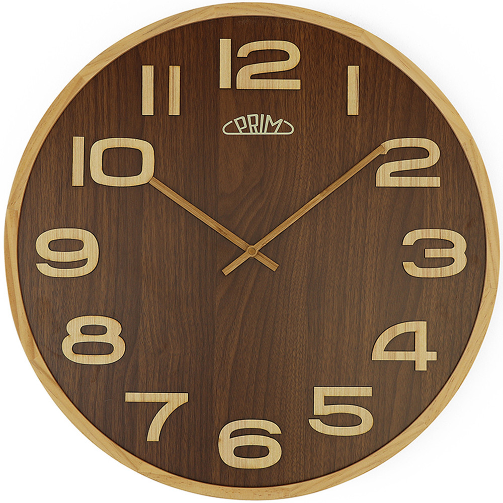 Nástěnné hodiny PRIM Timber Veneer