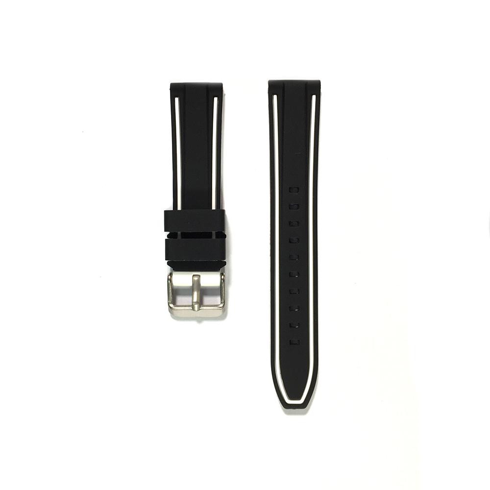 PRIM Řemínek RJ.15326.9000, Bílá, Černá - 24 mm