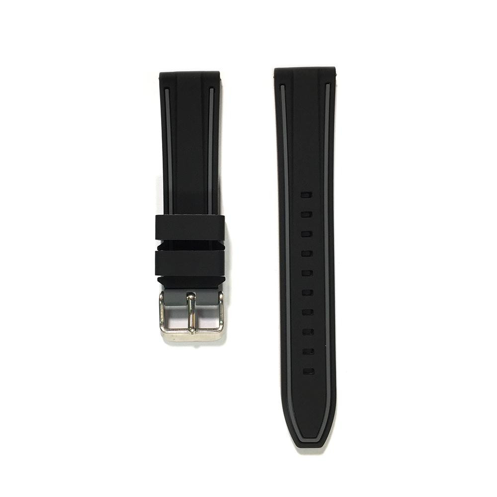 PRIM Řemínek RJ.15326.9092, Černá, Šedá - 24 mm