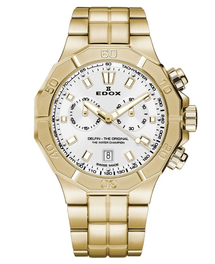 Edox 10113-37JM-AID Delfin Chronograph 43mm