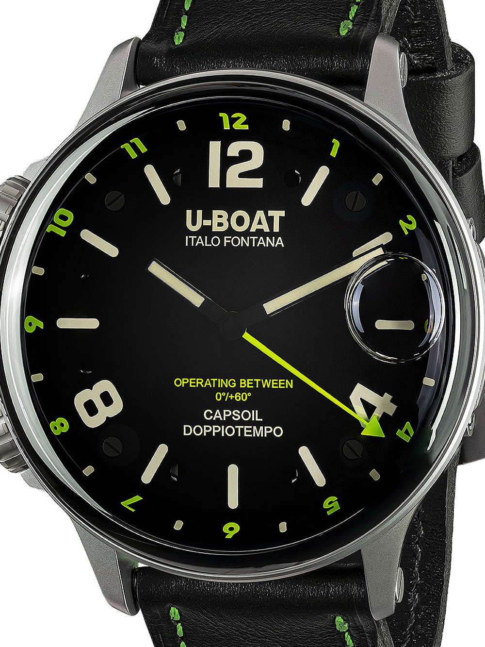 U-Boat 9676 Capsoil Doppiotempo SS GMT 55mm