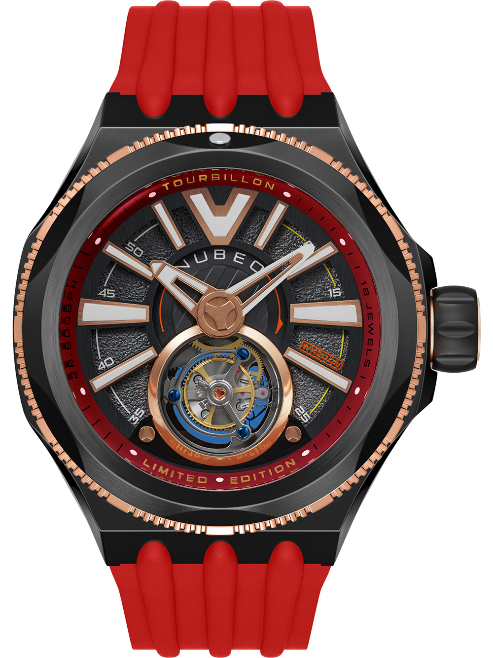 Nubeo NB-6075-09 Messenger Tourbillon Limited 52mm 10ATM